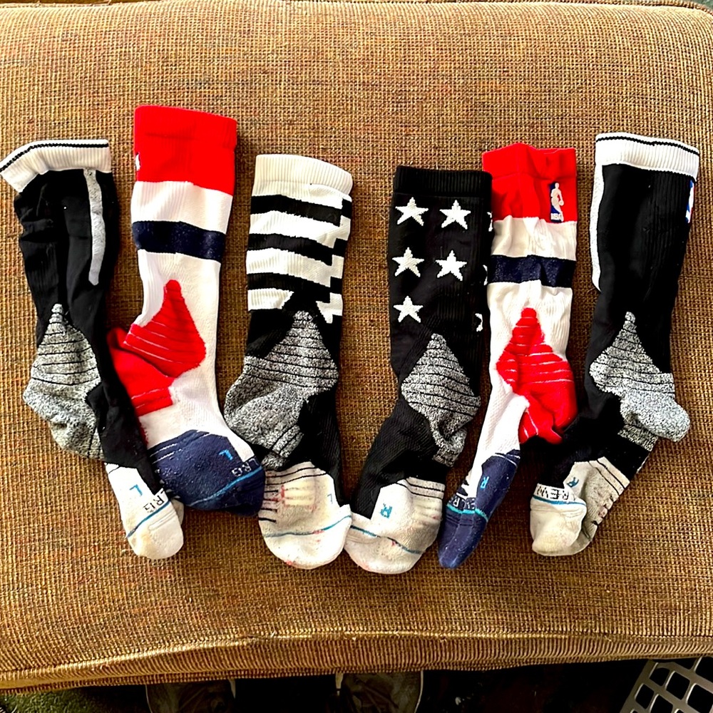 3 pair stance basketball socks